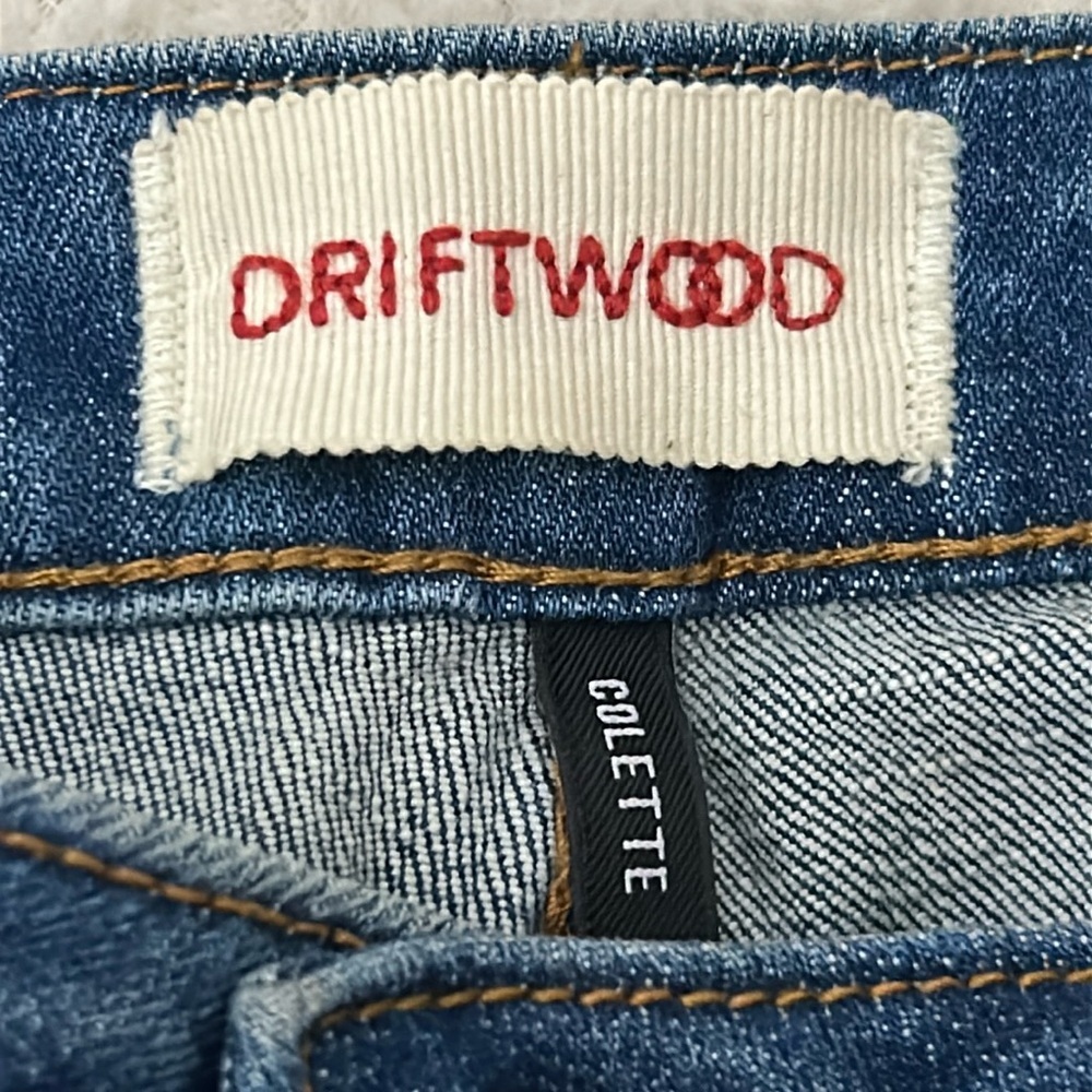 Driftwood Colette Embroidered Jeans Size 27 - Picture 3 of 13
